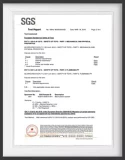 SGS 检测报告