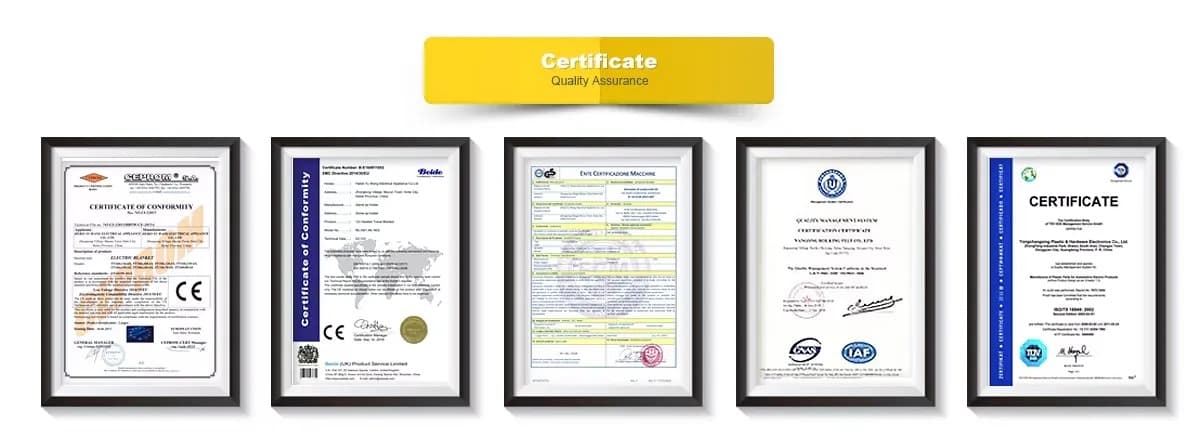 Various Certificate Of Quanwei Fasteners